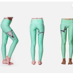 Teeki Light Green Yoga Leggings